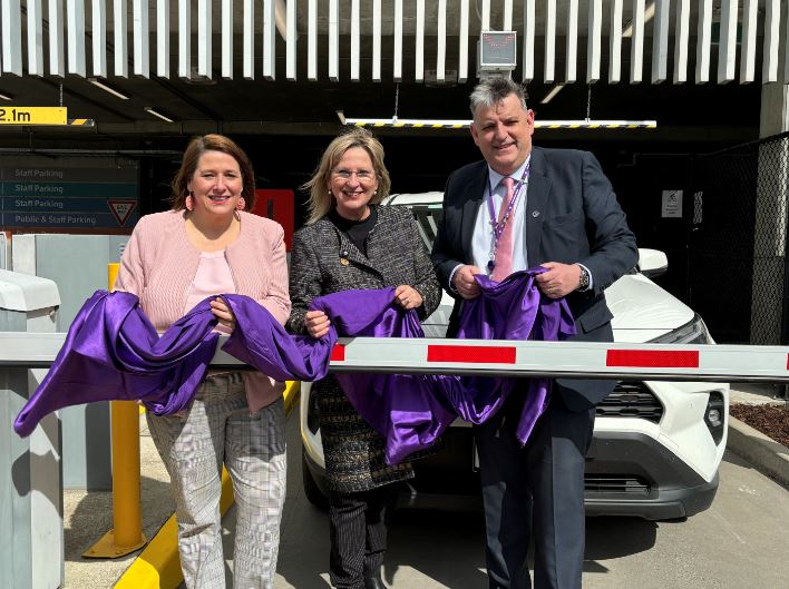 Grampians Health unveils special thank you gift to the community as expanded multi-deck car park reopens